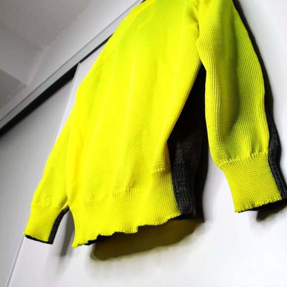 BNWT AW18 JUNYA WATANABE TWO TONE FLORESCENT SWEATER S - Picture 6 of 13